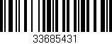 Código de barras (EAN, GTIN, SKU, ISBN): '33685431'
