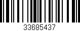 Código de barras (EAN, GTIN, SKU, ISBN): '33685437'
