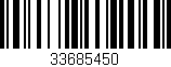 Código de barras (EAN, GTIN, SKU, ISBN): '33685450'