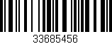 Código de barras (EAN, GTIN, SKU, ISBN): '33685456'