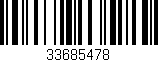 Código de barras (EAN, GTIN, SKU, ISBN): '33685478'