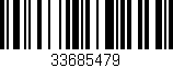 Código de barras (EAN, GTIN, SKU, ISBN): '33685479'