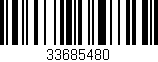 Código de barras (EAN, GTIN, SKU, ISBN): '33685480'