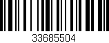 Código de barras (EAN, GTIN, SKU, ISBN): '33685504'