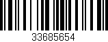 Código de barras (EAN, GTIN, SKU, ISBN): '33685654'