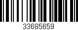 Código de barras (EAN, GTIN, SKU, ISBN): '33685659'