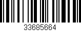 Código de barras (EAN, GTIN, SKU, ISBN): '33685664'