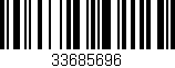 Código de barras (EAN, GTIN, SKU, ISBN): '33685696'