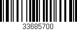 Código de barras (EAN, GTIN, SKU, ISBN): '33685700'