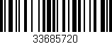 Código de barras (EAN, GTIN, SKU, ISBN): '33685720'