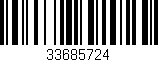Código de barras (EAN, GTIN, SKU, ISBN): '33685724'