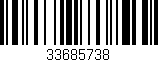 Código de barras (EAN, GTIN, SKU, ISBN): '33685738'