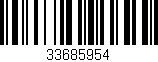 Código de barras (EAN, GTIN, SKU, ISBN): '33685954'