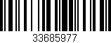 Código de barras (EAN, GTIN, SKU, ISBN): '33685977'