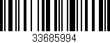 Código de barras (EAN, GTIN, SKU, ISBN): '33685994'