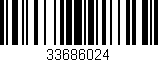 Código de barras (EAN, GTIN, SKU, ISBN): '33686024'