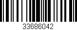 Código de barras (EAN, GTIN, SKU, ISBN): '33686042'