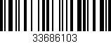 Código de barras (EAN, GTIN, SKU, ISBN): '33686103'