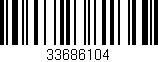 Código de barras (EAN, GTIN, SKU, ISBN): '33686104'