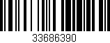 Código de barras (EAN, GTIN, SKU, ISBN): '33686390'