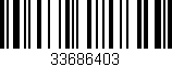 Código de barras (EAN, GTIN, SKU, ISBN): '33686403'