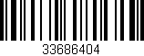 Código de barras (EAN, GTIN, SKU, ISBN): '33686404'