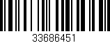 Código de barras (EAN, GTIN, SKU, ISBN): '33686451'