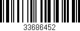 Código de barras (EAN, GTIN, SKU, ISBN): '33686452'