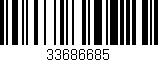 Código de barras (EAN, GTIN, SKU, ISBN): '33686685'