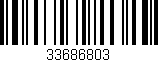 Código de barras (EAN, GTIN, SKU, ISBN): '33686803'