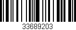 Código de barras (EAN, GTIN, SKU, ISBN): '33689203'
