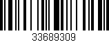 Código de barras (EAN, GTIN, SKU, ISBN): '33689309'