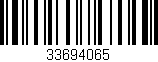 Código de barras (EAN, GTIN, SKU, ISBN): '33694065'