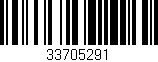 Código de barras (EAN, GTIN, SKU, ISBN): '33705291'