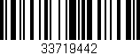 Código de barras (EAN, GTIN, SKU, ISBN): '33719442'