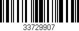 Código de barras (EAN, GTIN, SKU, ISBN): '33729907'