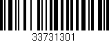Código de barras (EAN, GTIN, SKU, ISBN): '33731301'