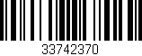 Código de barras (EAN, GTIN, SKU, ISBN): '33742370'