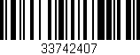 Código de barras (EAN, GTIN, SKU, ISBN): '33742407'