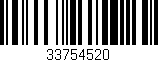Código de barras (EAN, GTIN, SKU, ISBN): '33754520'