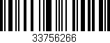 Código de barras (EAN, GTIN, SKU, ISBN): '33756266'