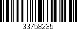 Código de barras (EAN, GTIN, SKU, ISBN): '33758235'