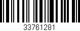 Código de barras (EAN, GTIN, SKU, ISBN): '33761281'