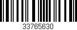 Código de barras (EAN, GTIN, SKU, ISBN): '33765630'