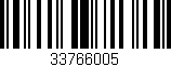 Código de barras (EAN, GTIN, SKU, ISBN): '33766005'
