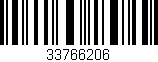Código de barras (EAN, GTIN, SKU, ISBN): '33766206'