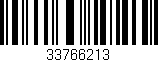 Código de barras (EAN, GTIN, SKU, ISBN): '33766213'