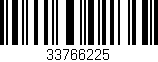 Código de barras (EAN, GTIN, SKU, ISBN): '33766225'