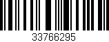 Código de barras (EAN, GTIN, SKU, ISBN): '33766295'