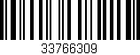 Código de barras (EAN, GTIN, SKU, ISBN): '33766309'